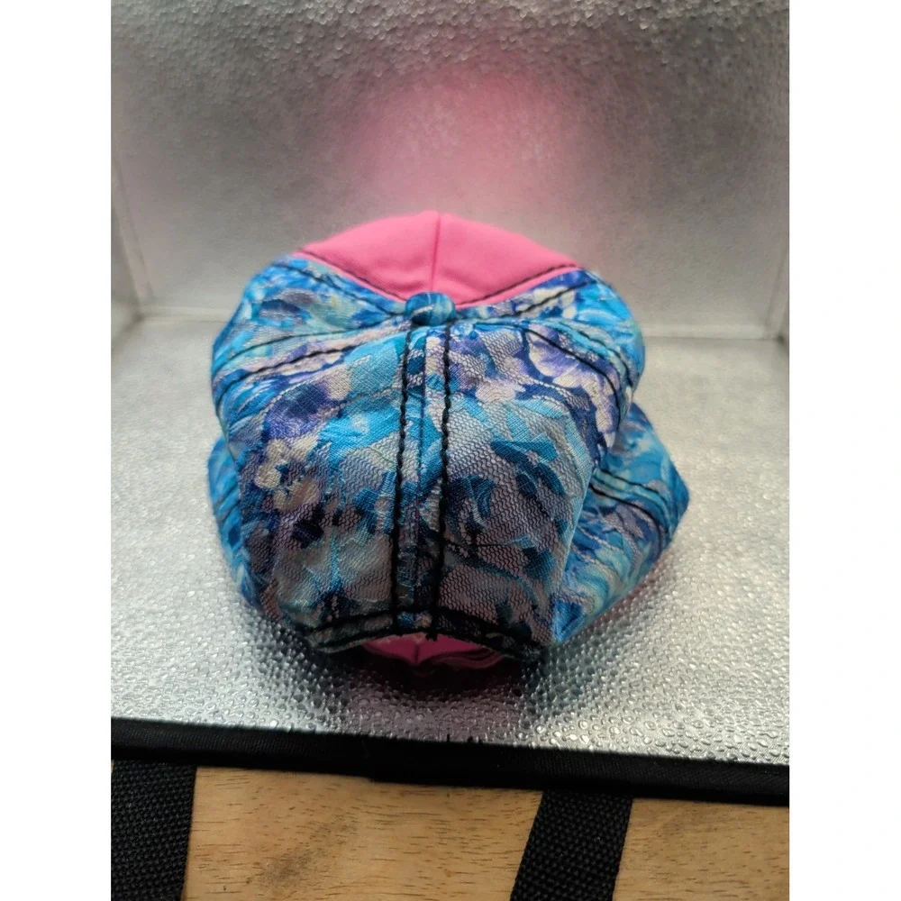 Bling Studded Cotton Denim Cap Breast Cancer Hope Pink Ribbon